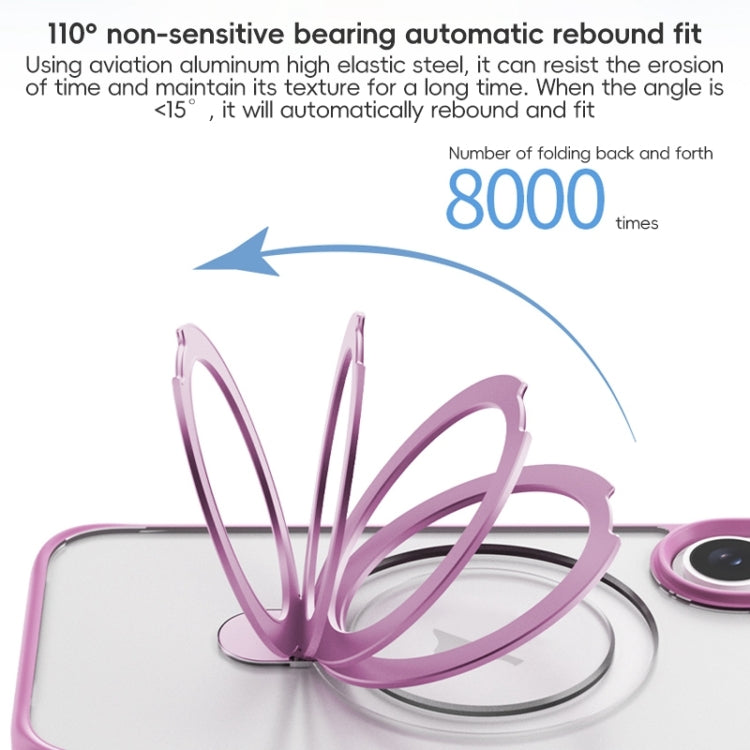 ZGA Magsafe Holder PC Hybrid TPU Phone Case, For iPhone 16 Pro Max, For iPhone 16 Pro