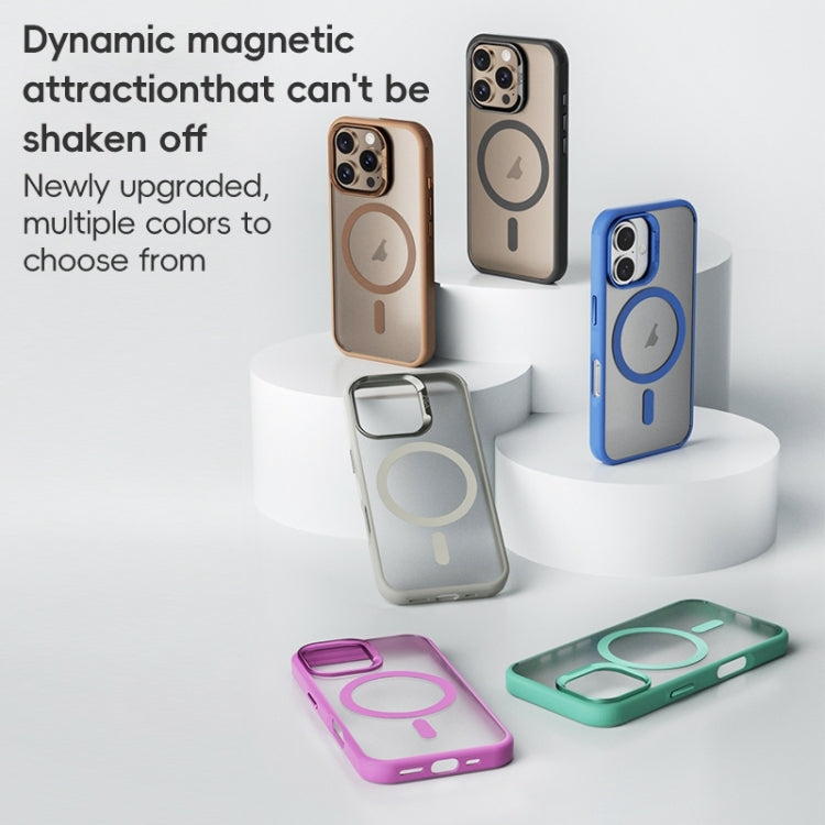 ZGA Magsafe Frosted PC Hybrid TPU Phone Case, For iPhone 16 Pro Max, For iPhone 16 Pro