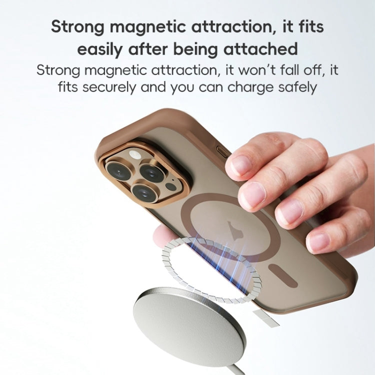 ZGA Magsafe Frosted PC Hybrid TPU Phone Case, For iPhone 16 Pro Max, For iPhone 16 Pro