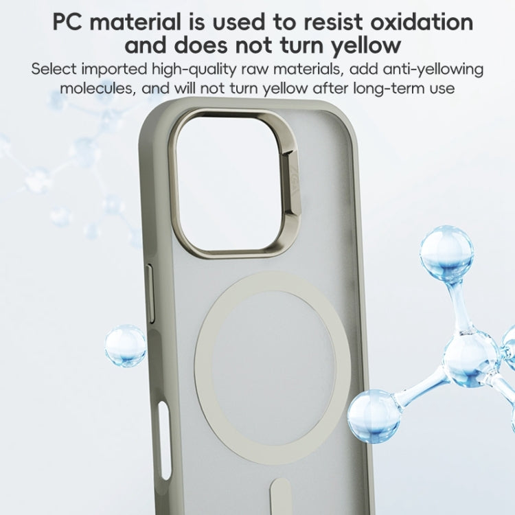 ZGA Magsafe Frosted PC Hybrid TPU Phone Case, For iPhone 16 Pro Max, For iPhone 16 Pro