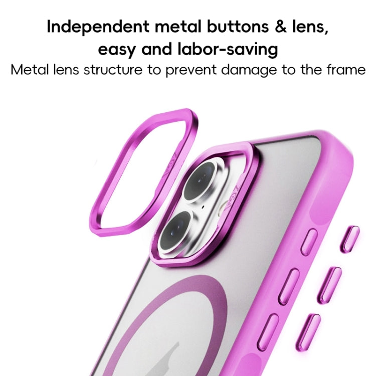 ZGA Magsafe Frosted PC Hybrid TPU Phone Case, For iPhone 16 Pro Max, For iPhone 16 Pro
