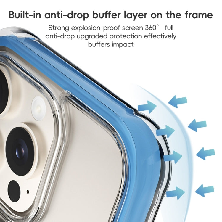 ZGA Colorful Airbag Magsafe PC Hybrid TPU Phone Case, For iPhone 16 Pro Max, For iPhone 16 Pro