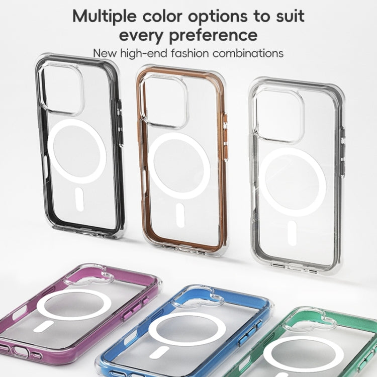 ZGA Colorful Airbag Magsafe PC Hybrid TPU Phone Case, For iPhone 16 Pro Max, For iPhone 16 Pro