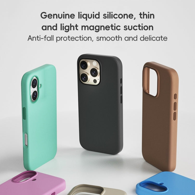 ZGA Colorful Liquid Silicone Magsafe Phone Case, For iPhone 16 Pro Max, For iPhone 16 Pro