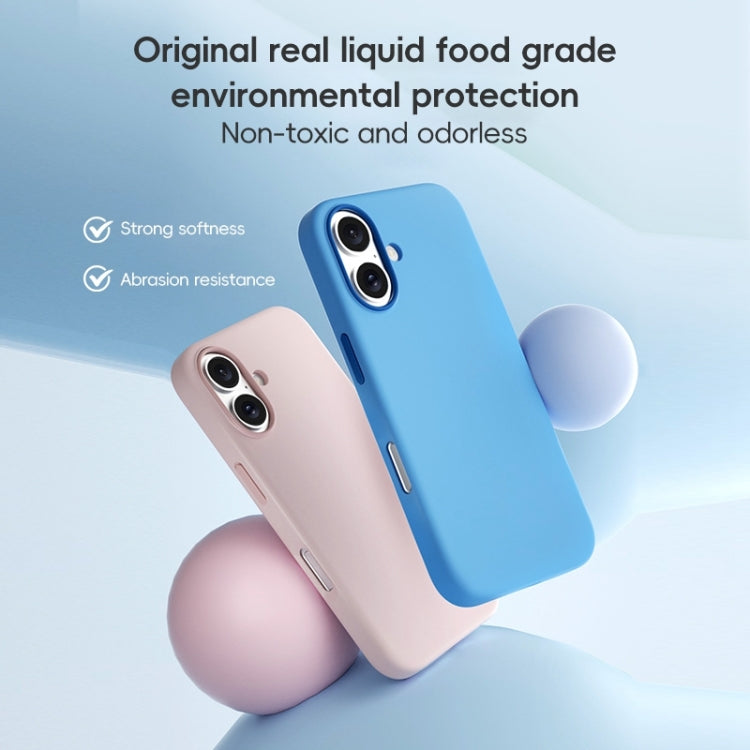 ZGA Colorful Liquid Silicone Magsafe Phone Case, For iPhone 16 Pro Max, For iPhone 16 Pro