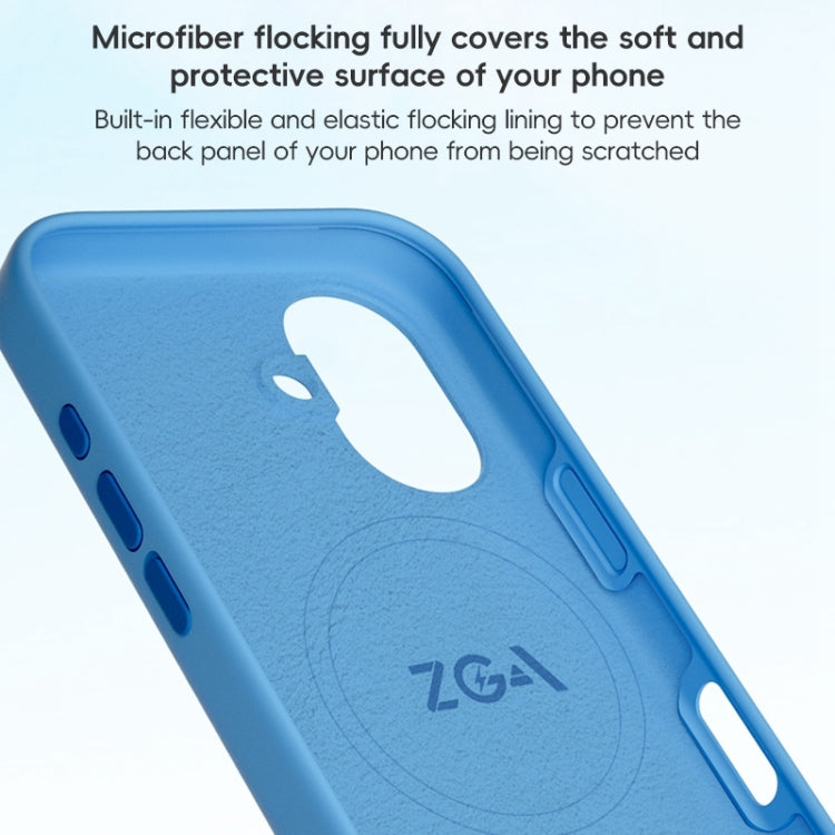 ZGA Colorful Liquid Silicone Magsafe Phone Case, For iPhone 16 Pro Max, For iPhone 16 Pro