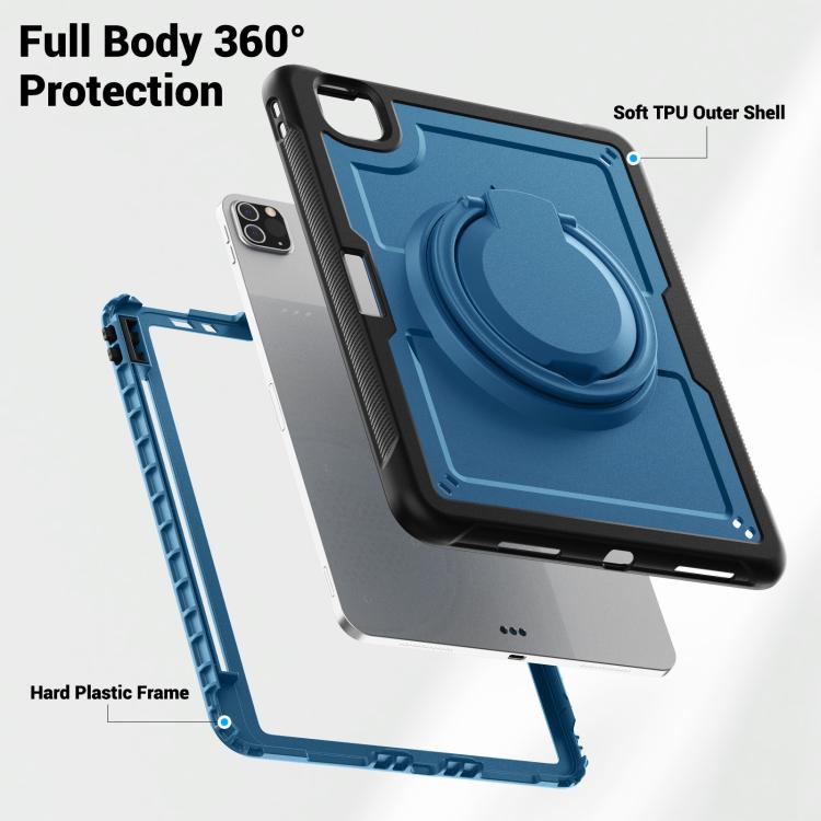 Honeycomb Hybrid Tablet Case with Handle Holder & Strap