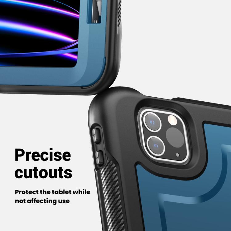 Honeycomb Hybrid Tablet Case with Handle Holder & Strap