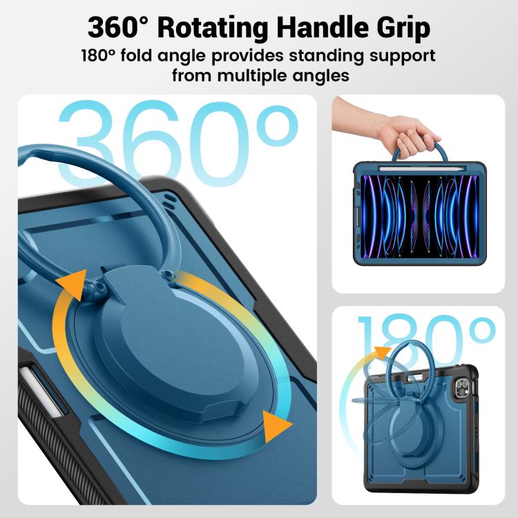 Honeycomb Hybrid Tablet Case with Handle Holder & Strap