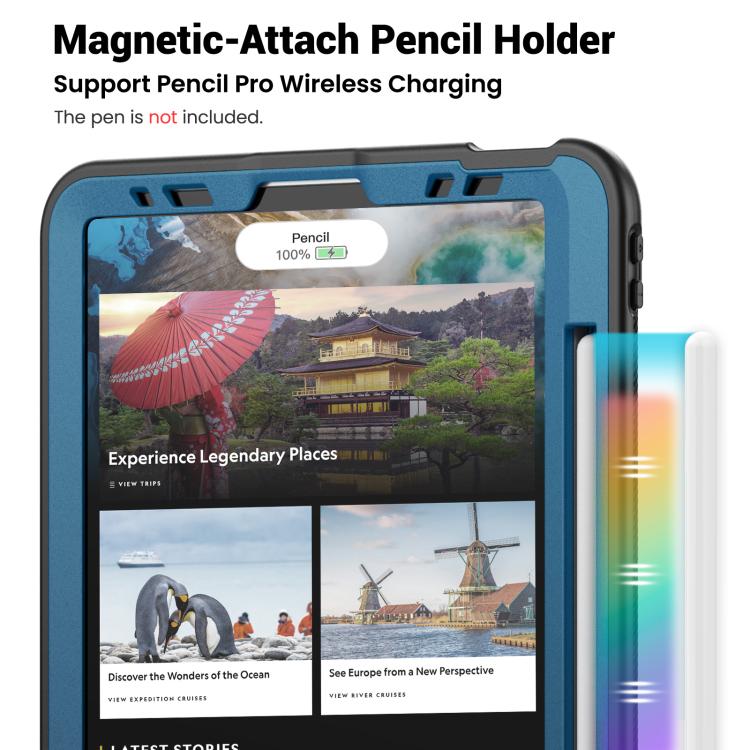 Honeycomb Hybrid Tablet Case with Handle Holder & Strap