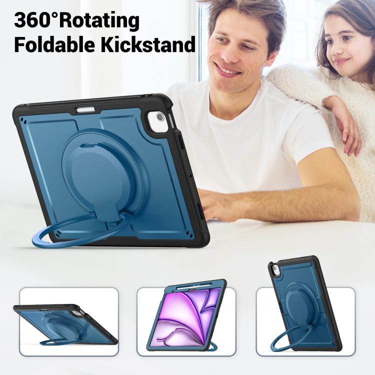 Honeycomb Hybrid Tablet Case with Handle Holder & Strap, For iPad Air 13 2026 / 2025 / 2024, For iPad Air 11 2026 / 2025 / 2024, For iPad Pro 13 2025 / 2024