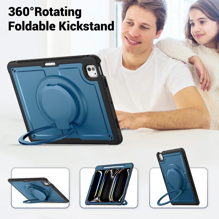 Honeycomb Hybrid Tablet Case with Handle Holder & Strap