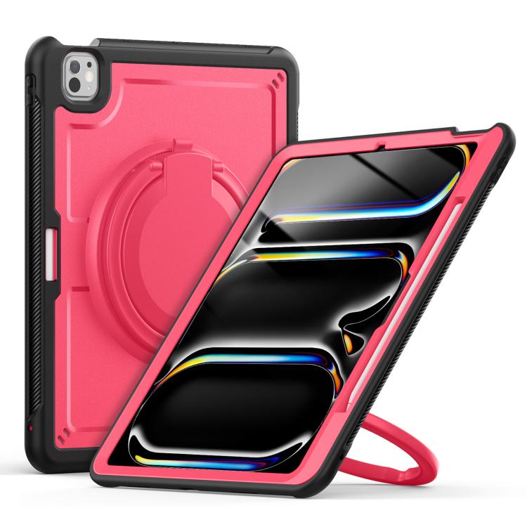 Honeycomb Hybrid Tablet Case with Handle Holder & Strap, For iPad Air 13 2026 / 2025 / 2024, For iPad Air 11 2026 / 2025 / 2024, For iPad Pro 13 2025 / 2024