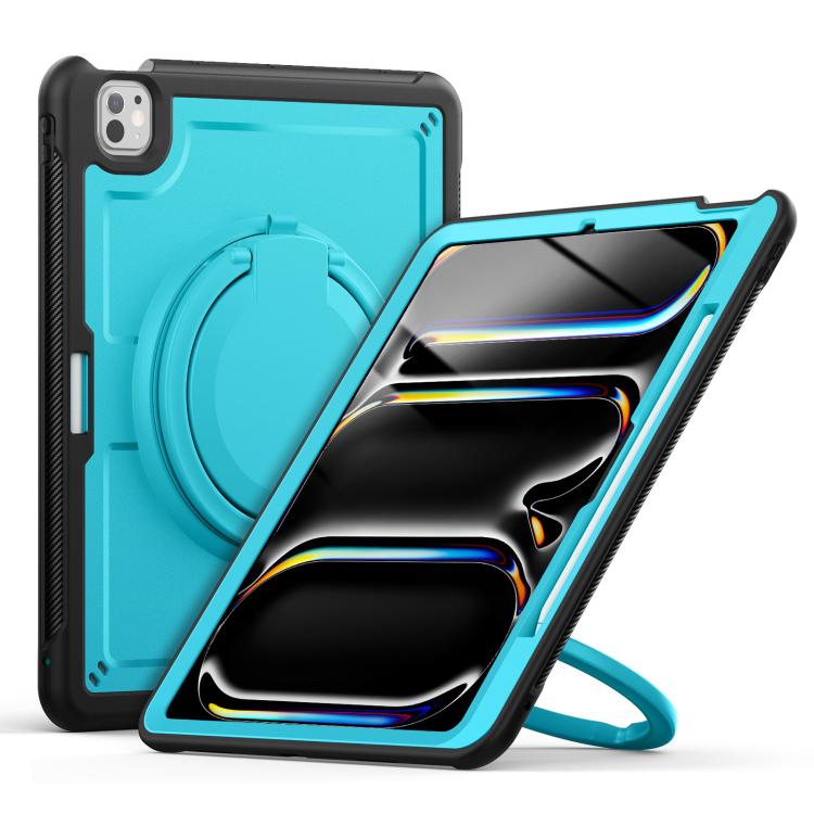 Honeycomb Hybrid Tablet Case with Handle Holder & Strap