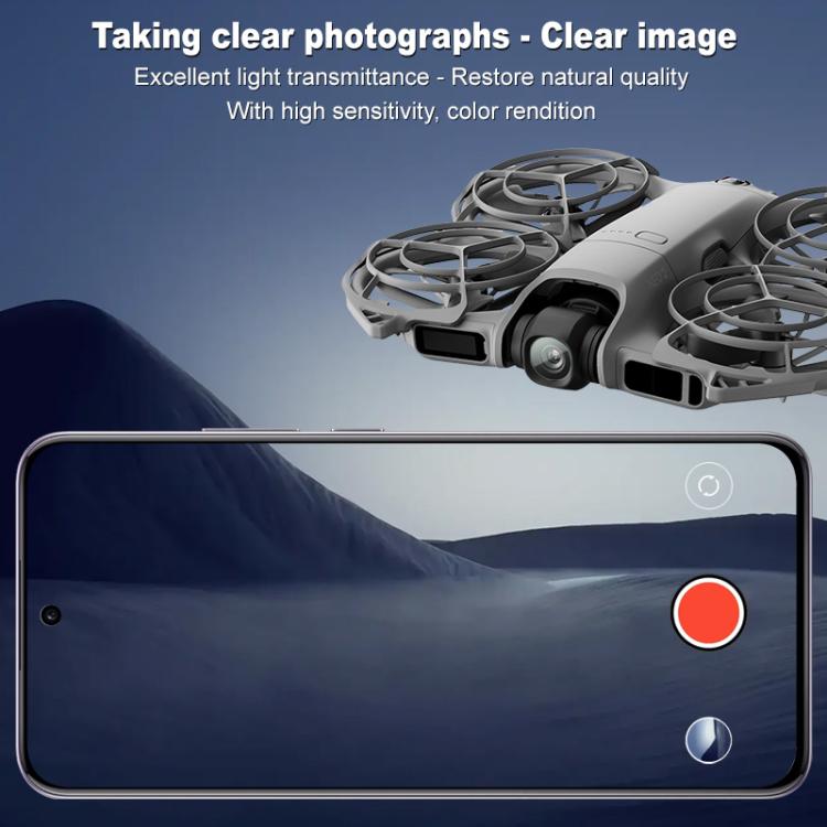 2 PCS/Set IMAK HD Glass Rear Camera Lens Film, For DJI Neo