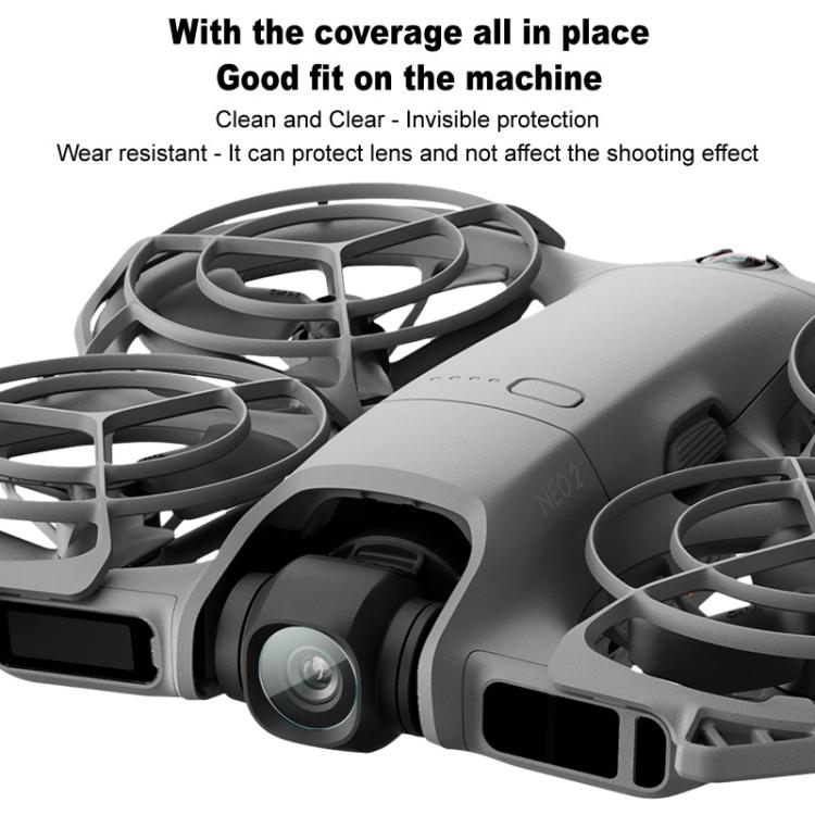 2 PCS/Set IMAK HD Glass Rear Camera Lens Film, For DJI Neo