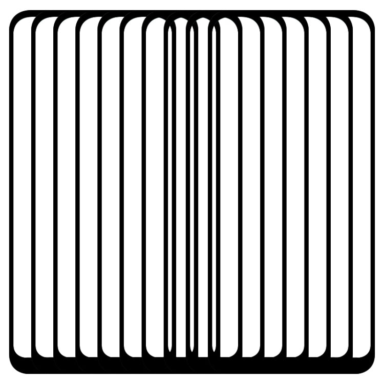 25 PCS Full Glue Full Screen Tempered Glass Film