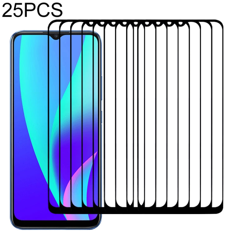 25 PCS Full Glue Full Screen Tempered Glass Film