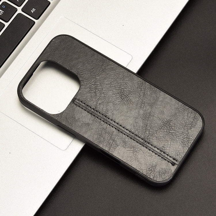 Cow Pattern Sewing Card Bag Phone Case, For iPhone 16 Pro Max, For iPhone 16 Pro, For iPhone 16 Plus, For iPhone 16