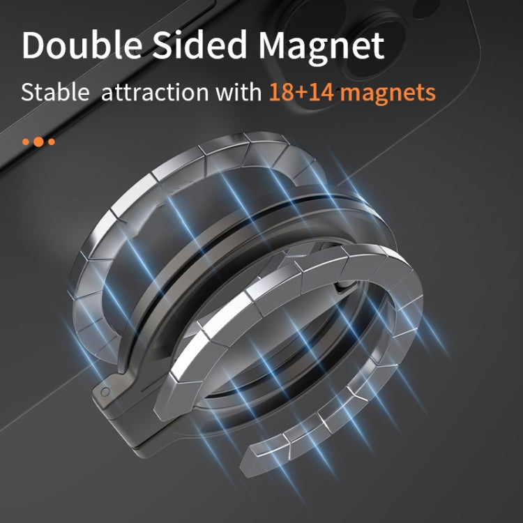 Z-shaped Double-sided Magnetic MagSafe Foldable Ring Phone Holder, without Pattern