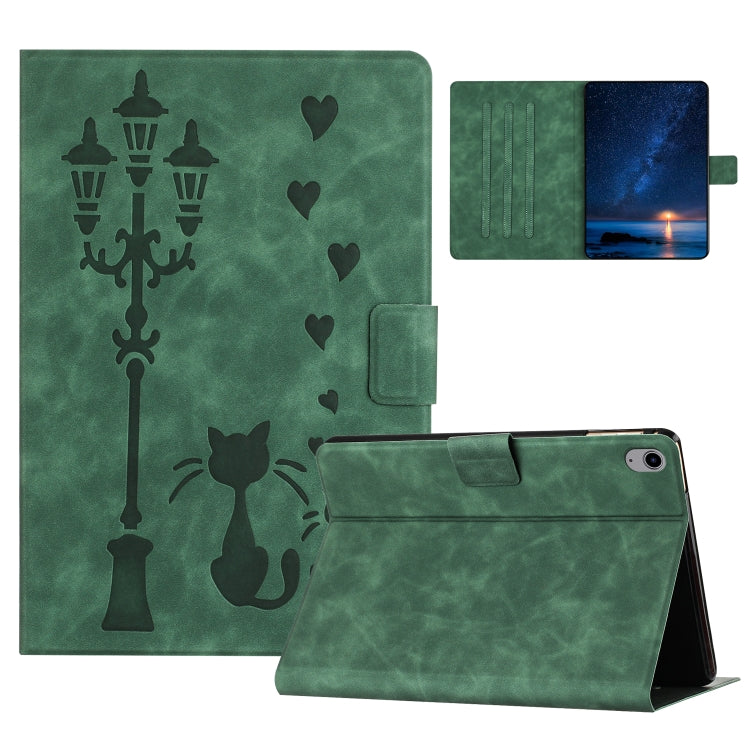 Embossed Couple Cat Smart Tablet Leather Case, For iPad Air 11 2026 / 2025 / 2024, For iPad Pro 11 2025 / 2024, For iPad 2025 / 2022, For iPad mini 2024 / mini 6