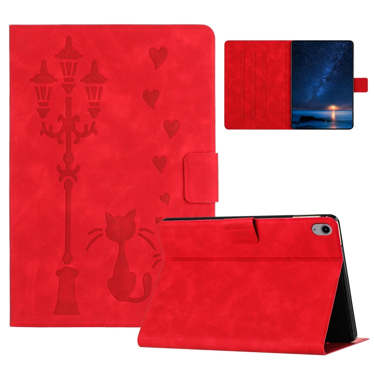 Embossed Couple Cat Smart Tablet Leather Case, For iPad Air 11 2026 / 2025 / 2024, For iPad Pro 11 2025 / 2024, For iPad 2025 / 2022, For iPad mini 2024 / mini 6