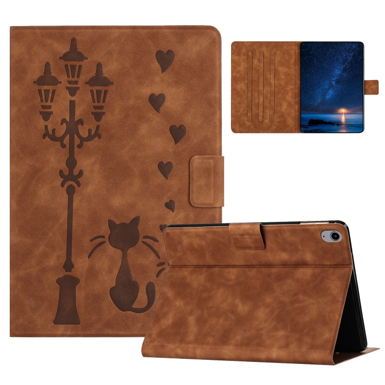 Embossed Couple Cat Smart Tablet Leather Case, For iPad Air 11 2026 / 2025 / 2024, For iPad Pro 11 2025 / 2024, For iPad 2025 / 2022, For iPad mini 2024 / mini 6