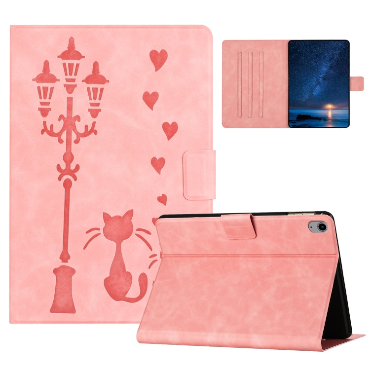 Embossed Couple Cat Smart Tablet Leather Case, For iPad Air 11 2026 / 2025 / 2024, For iPad Pro 11 2025 / 2024, For iPad 2025 / 2022, For iPad mini 2024 / mini 6