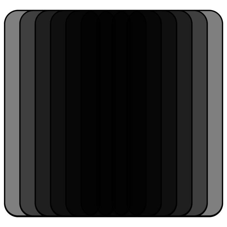 25pcs Full Cover Anti-spy Silk Screen Tempered Glass Film