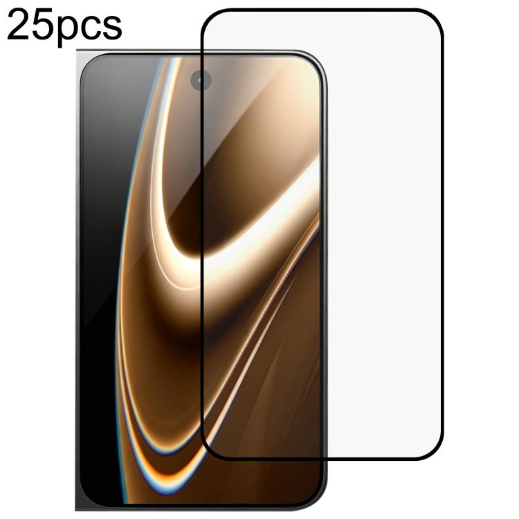 25pcs Full Glue Screen Tempered Glass Film, For iPhone Fold, For iPhone 17 Pro Max, For iPhone 17 Pro, For iPhone 17, For iPhone Air, For iPhone 16 Pro Max, For iPhone 16 Pro, For iPhone 16 Plus, For iPhone 16
