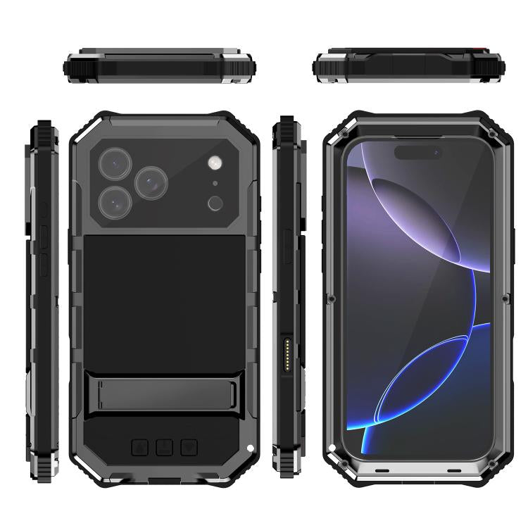 R-JUST Life Waterproof Dustproof Shockproof Holder Phone Case
