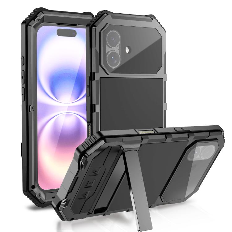 R-JUST Life Waterproof Dustproof Shockproof Holder Phone Case