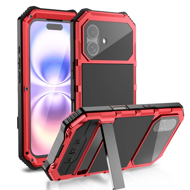 R-JUST Life Waterproof Dustproof Shockproof Holder Phone Case