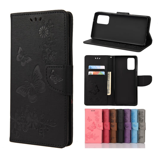 Butterflies embossed leather flip case Samsung Galaxy Note20 Ultra with card slots and wallet holder