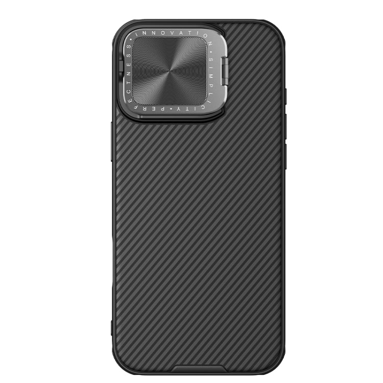 NILLKIN Black Mirror Prop CD Texture Mirror Phone Case, For iPhone 16 Pro Max, For iPhone 16 Pro