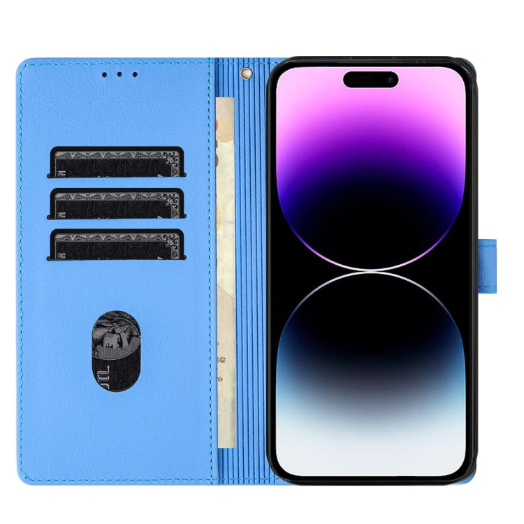 Cartoon Elephant Embossed Leather Phone Case, For iPhone 16 Pro Max, For iPhone 16 Pro, For iPhone 16 Plus, For iPhone 16