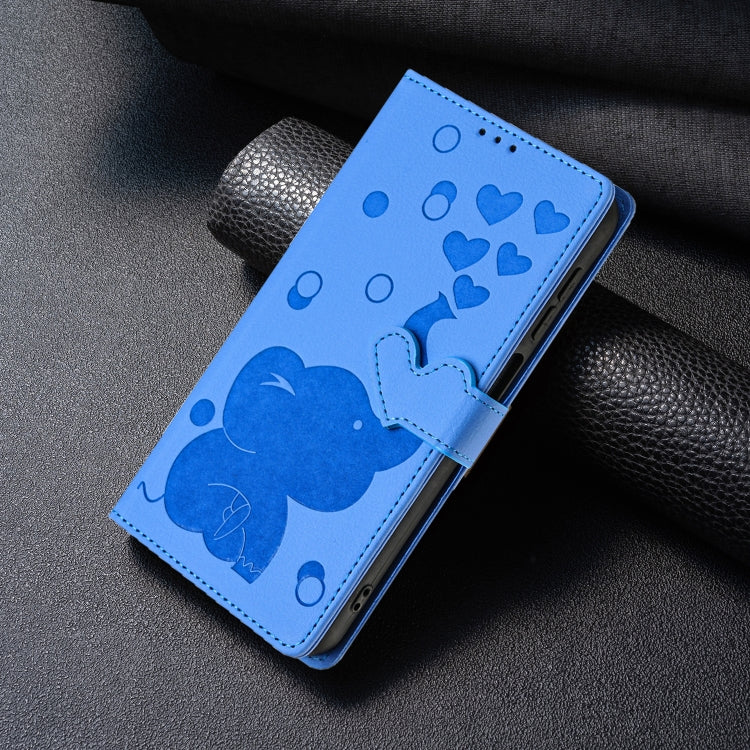 Cartoon Elephant Embossed Leather Phone Case, For iPhone XS Max, For iPhone 8 Plus / 7 Plus