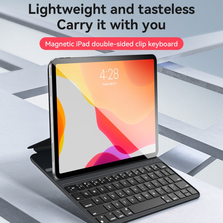 Yesido Dual-sided Clip Magnetic Keyboard Leather Case, For iPad Pro 11 2022 / Air 10.9 2022, For iPad 10th Gen 10.9 2022