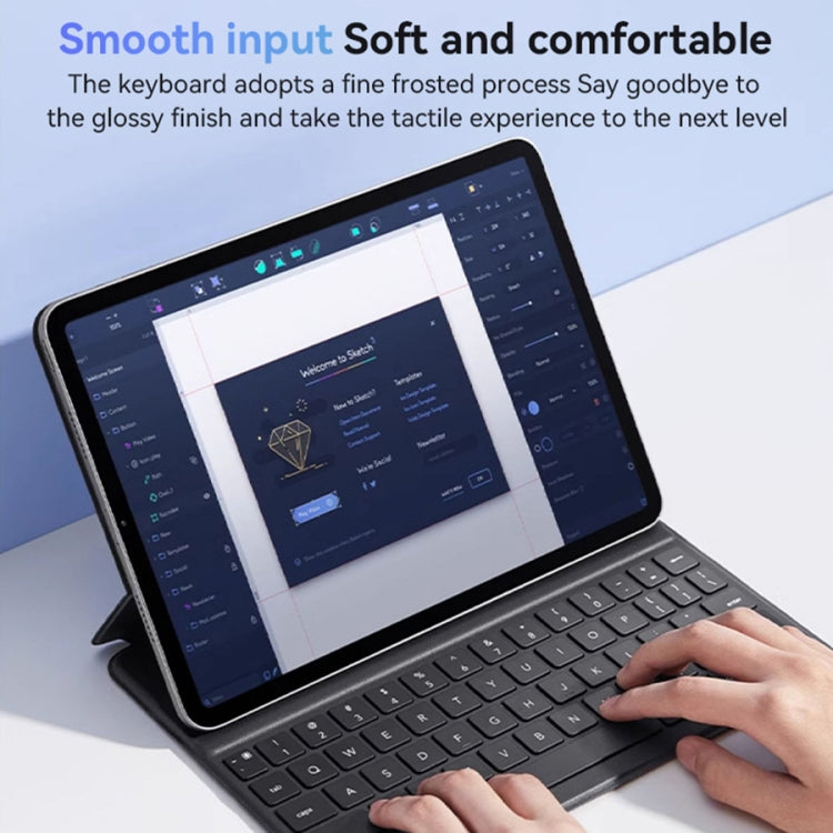 Étui en cuir avec clavier magnétique double face Yesido, pour iPad Pro 11 (2022) / Air 10.9 (2022) et iPad 10e génération (2022)