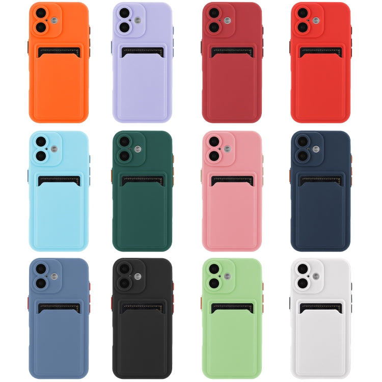 Skin Feel Card Contrast Color Button TPU Phone Case, For iPhone 16 Plus, For iPhone 16