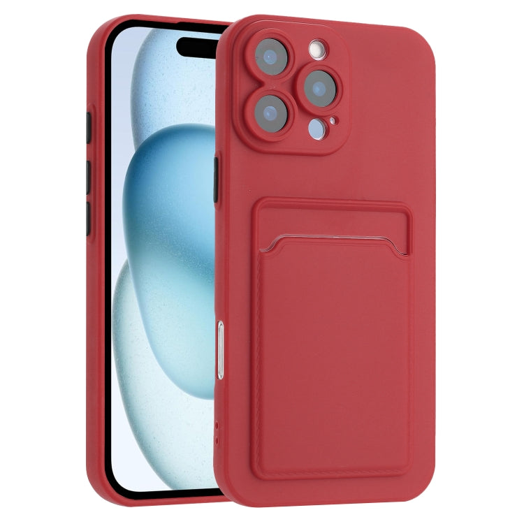 Skin Feel Card Contrast Color Button TPU Phone Case, For iPhone 16 Pro Max, For iPhone 16 Pro