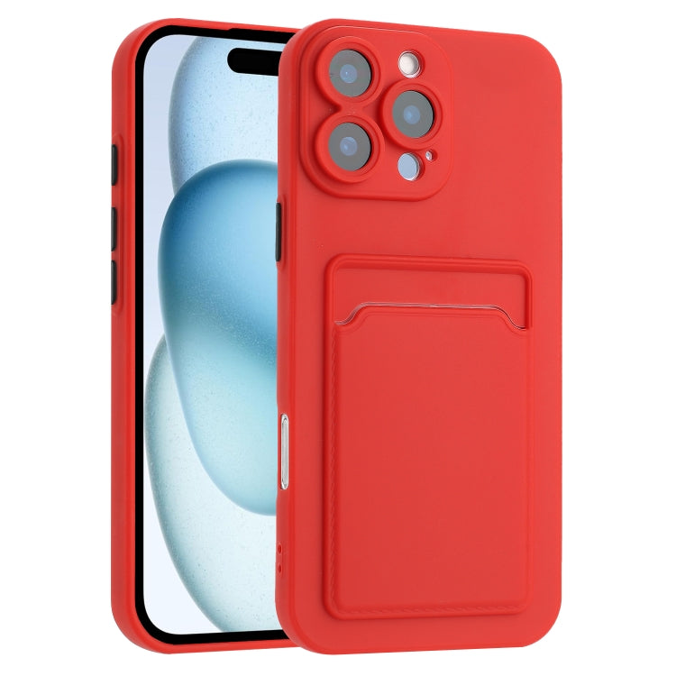 Skin Feel Card Contrast Color Button TPU Phone Case, For iPhone 16 Pro Max, For iPhone 16 Pro