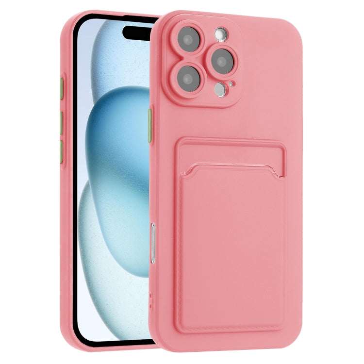 Skin Feel Card Contrast Color Button TPU Phone Case, For iPhone 16 Pro Max, For iPhone 16 Pro