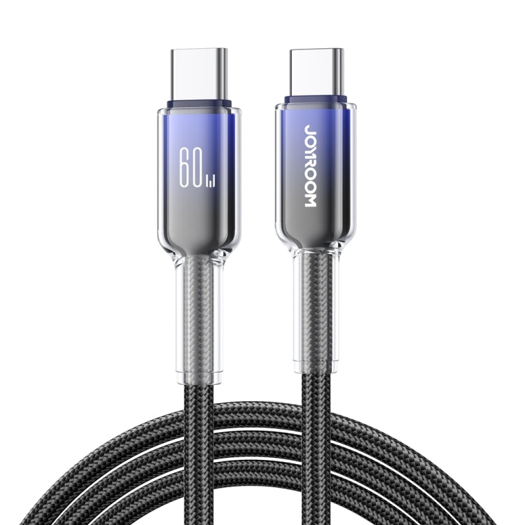 Câble de données et de charge rapide JOYROOM S-A42 Crystal Clear Series, longueur : 1,2 m, câble Type-C vers Type-C, câble Type-C vers 8 broches, câble USB vers Type-C, câble USB vers 8 broches