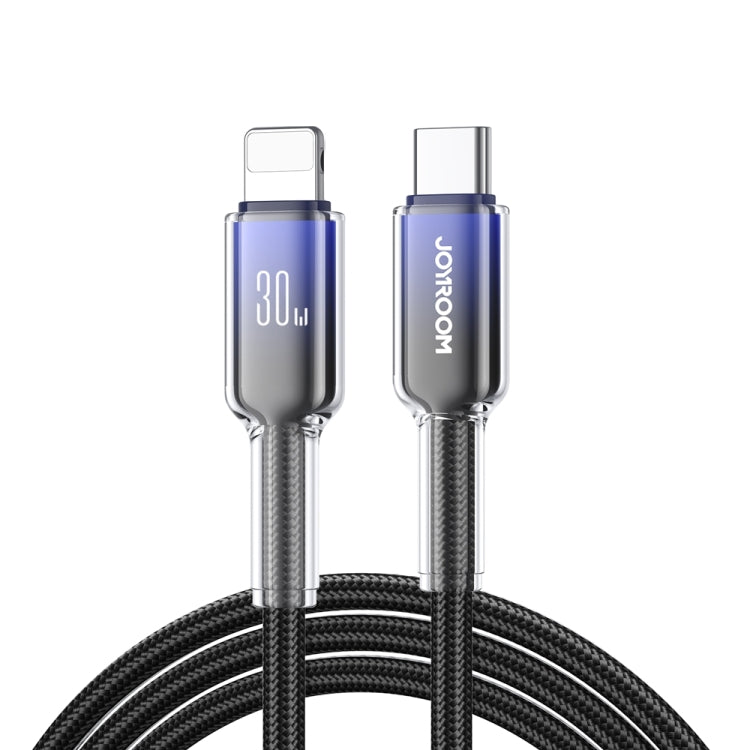 Câble de données et de charge rapide JOYROOM S-A42 Crystal Clear Series, longueur : 1,2 m, câble Type-C vers Type-C, câble Type-C vers 8 broches, câble USB vers Type-C, câble USB vers 8 broches