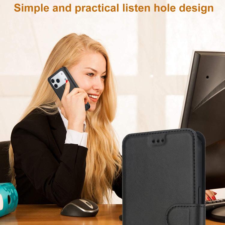 Coque de téléphone antichoc en cuir PU et TPU, pour iPhone 16 Pro Max, iPhone 16 Pro, iPhone 16 Plus, iPhone 16