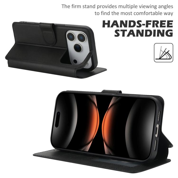 Coque de téléphone antichoc en cuir PU et TPU, pour iPhone 16 Pro Max, iPhone 16 Pro, iPhone 16 Plus, iPhone 16