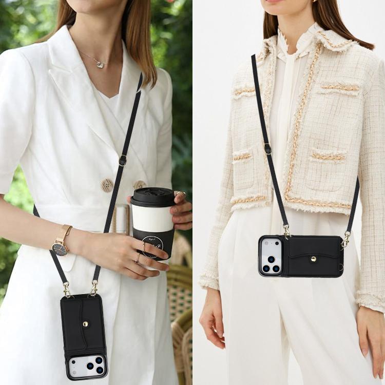 RFID Card Slot Phone Case with Long Lanyard, For iPhone 18 Pro / 17 Pro, For iPhone 18 Pro Max / 17 Pro Max, For iPhone 17, For iPhone  Air