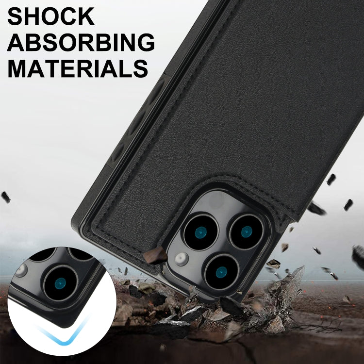Cross-body Square Dual-Buckle Card Flip Wallet Phone Case, For iPhone 16 Pro Max, For iPhone 16 Pro, For iPhone 16 Plus, For iPhone 16