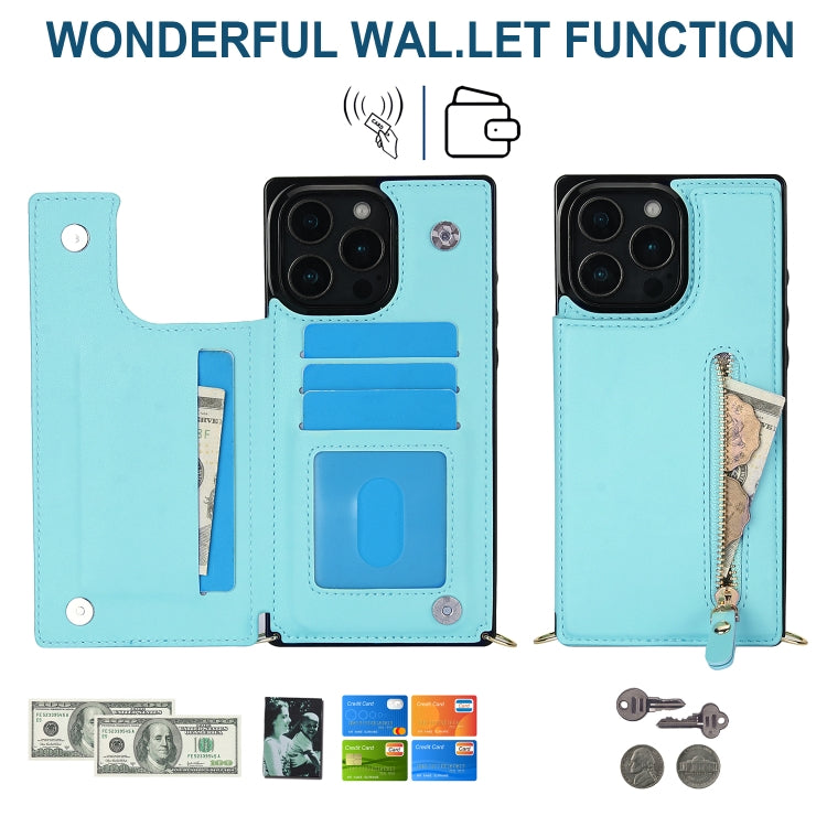 Cross-body Zipper Square Phone Case, For iPhone 16 Pro Max, For iPhone 16 Pro, For iPhone 16 Plus, For iPhone 16